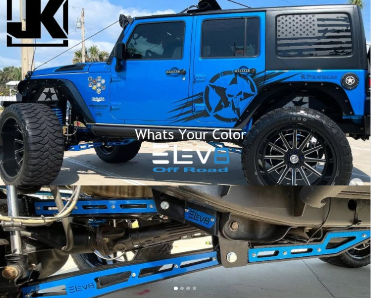 Jeep Wrangler JK 2007 to 2018 - ROCK RAIL GEOMETRY CORRECTION DROP BRACKETS